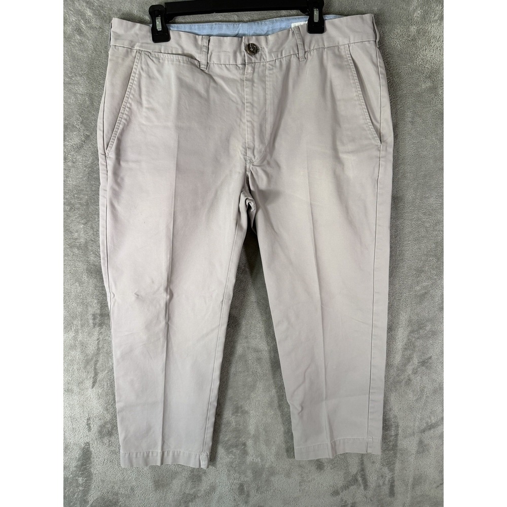 Peter Manning‎ Pants Mens 36x26 Beige Garment Dyed Chino Straight Leg Mid Rise
